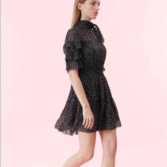 Rebecca Taylor cheetah print ruffle dress - Picture 6 of 7